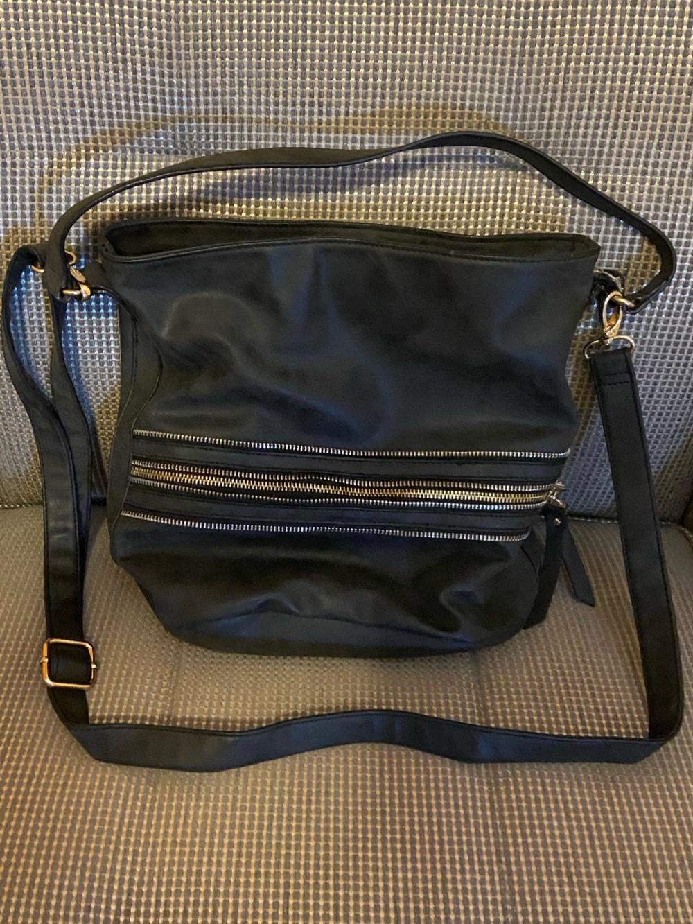 Black Nicole Miller Alexa Hobo Purse
